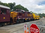 GSMR 1751 and 4210 pull the Nantahala Gorge Excursion back into Bryson City